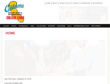 Tablet Screenshot of outofstatecollegefairs.org